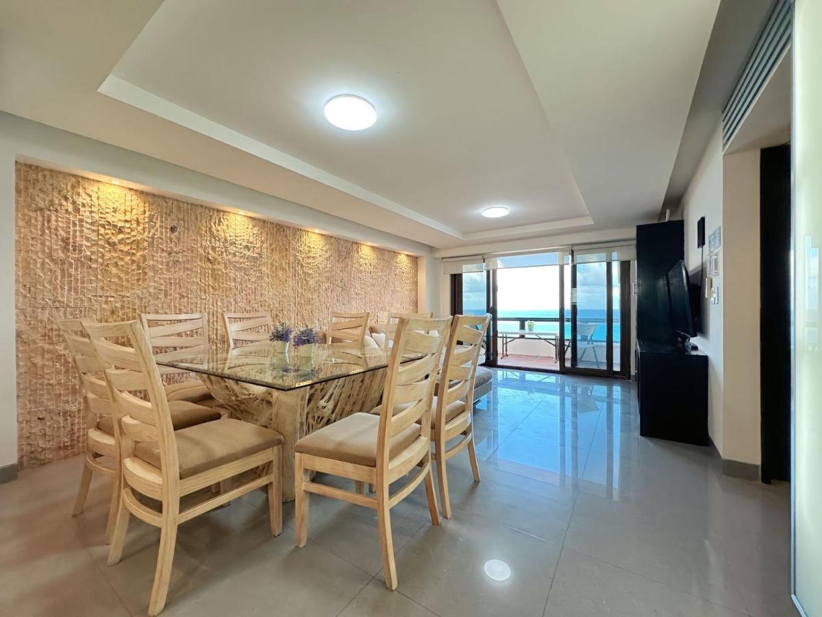 Amazing Beachfront Apartment Cancún Eksteriør bilde