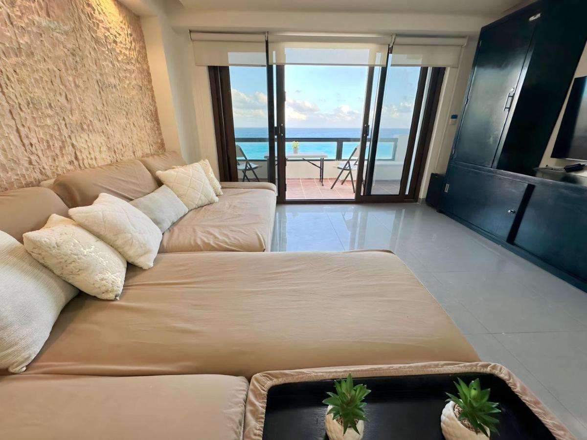 Amazing Beachfront Apartment Cancún Eksteriør bilde