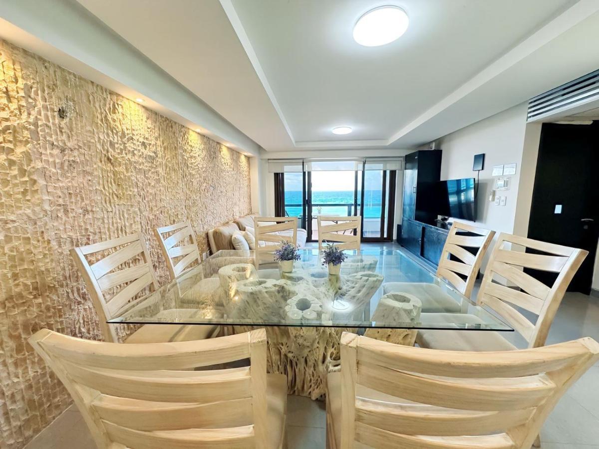 Amazing Beachfront Apartment Cancún Eksteriør bilde